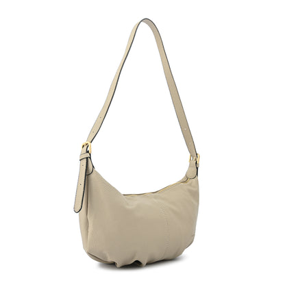 CARTERA CORTE OVAL BLANCHE BEIGE