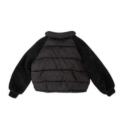 CAMPERA CON MANGA TEJIDA ANIKA NEGRO