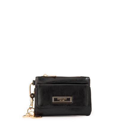 MONEDERO CON BOLSILLO FRONTAL ARLET NEGRO