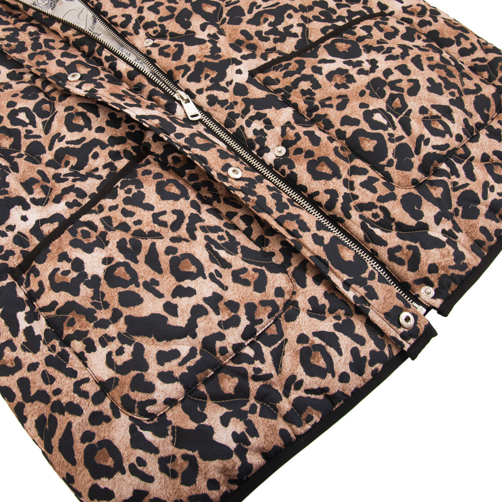 CHAQUETA ACOLCHADA ATENAS NEGRO PRINT