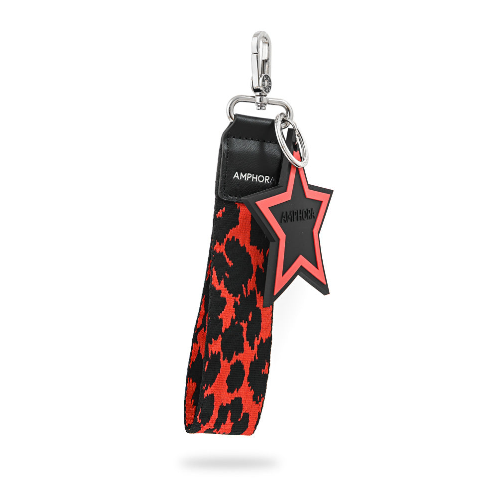 LLAVERO COLGANTE CON ESTRELLA BLUMA ROJO