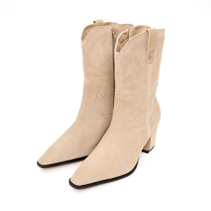 BOTA CAÑA MEDIA AZALEA BEIGE