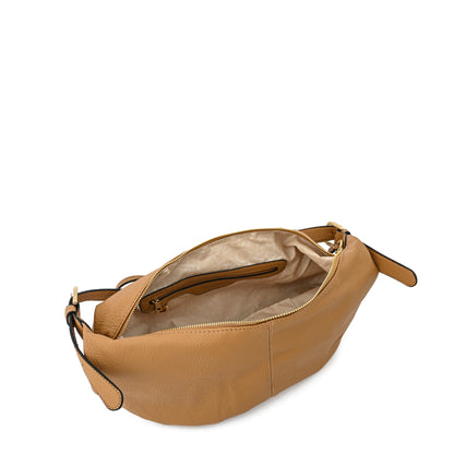 CARTERA CORTE OVAL BLANCHE CAMEL