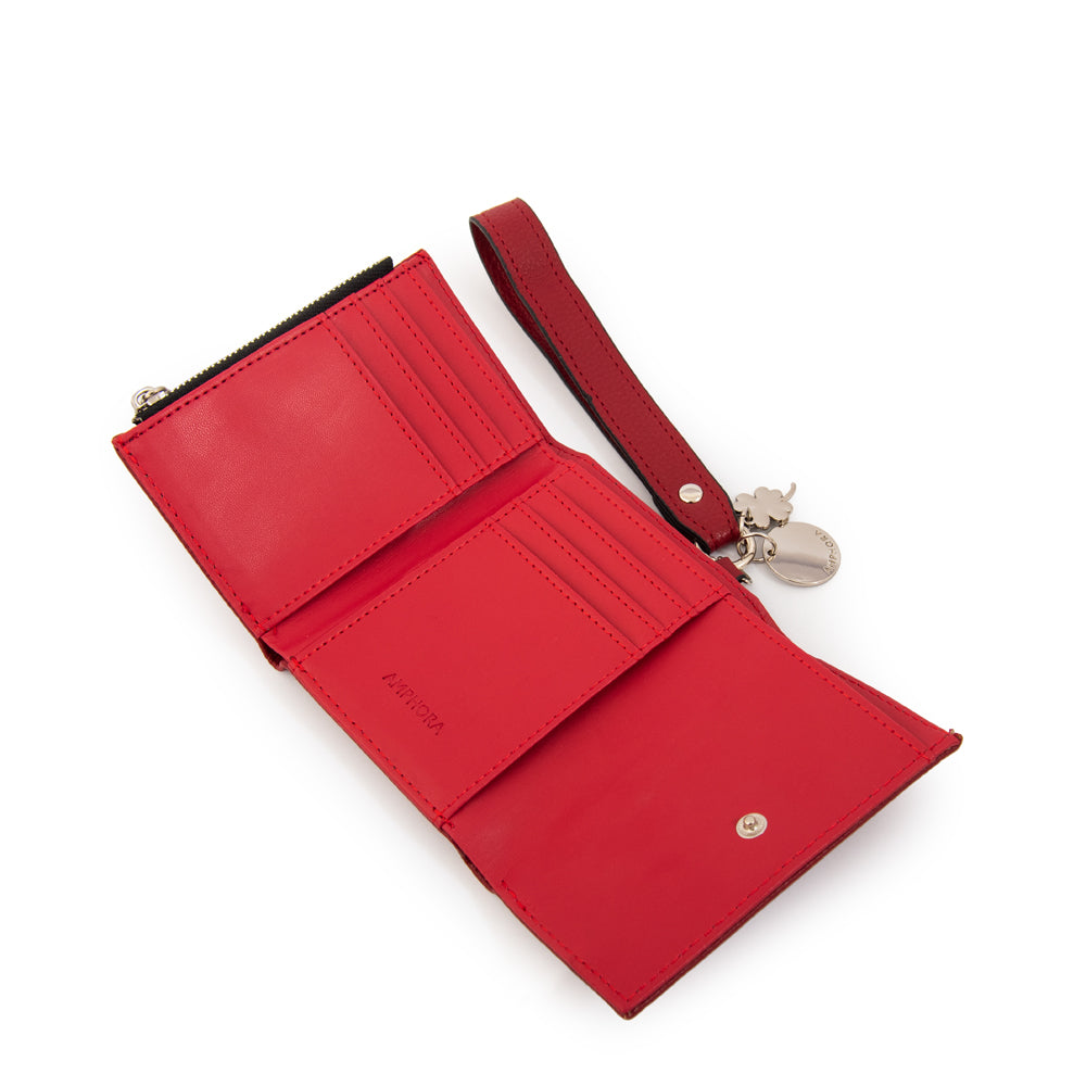 BILLETERA CHARMS ROJO