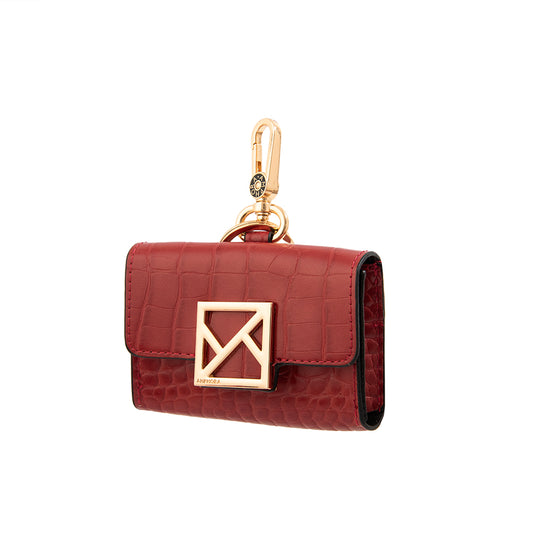 LLAVERO TARJETERO CORA ROJO