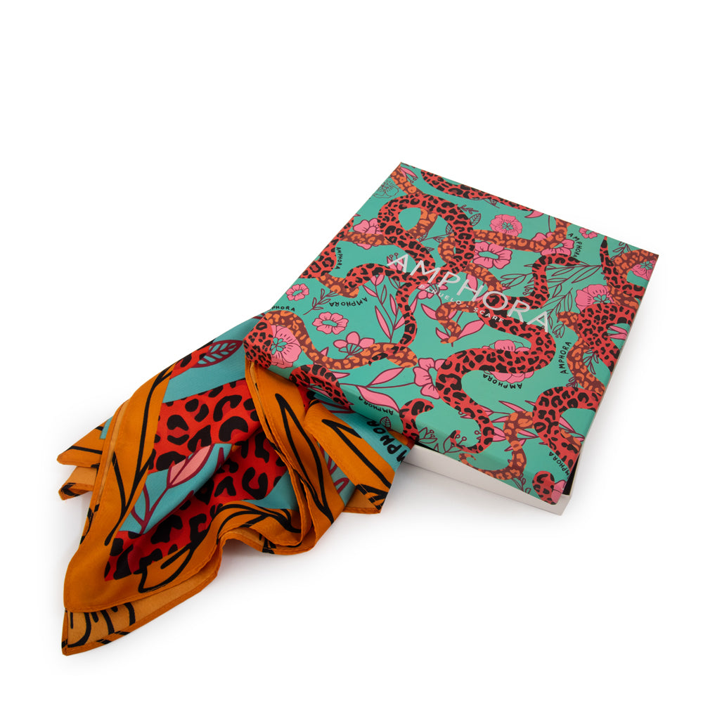 PAÑUELO MEDIANO CORAL ROJO
