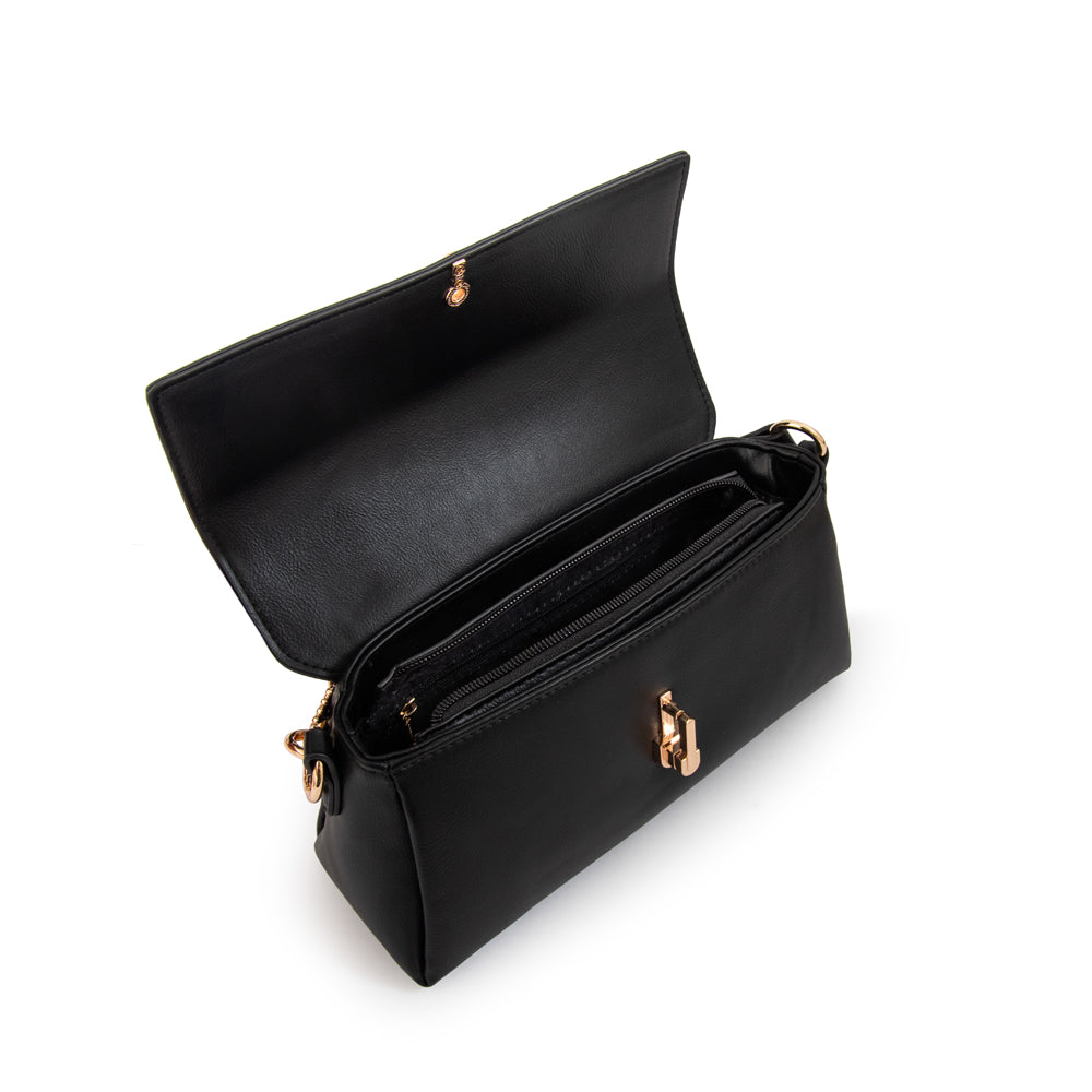 BANDOLERA CRISTAL NEGRO