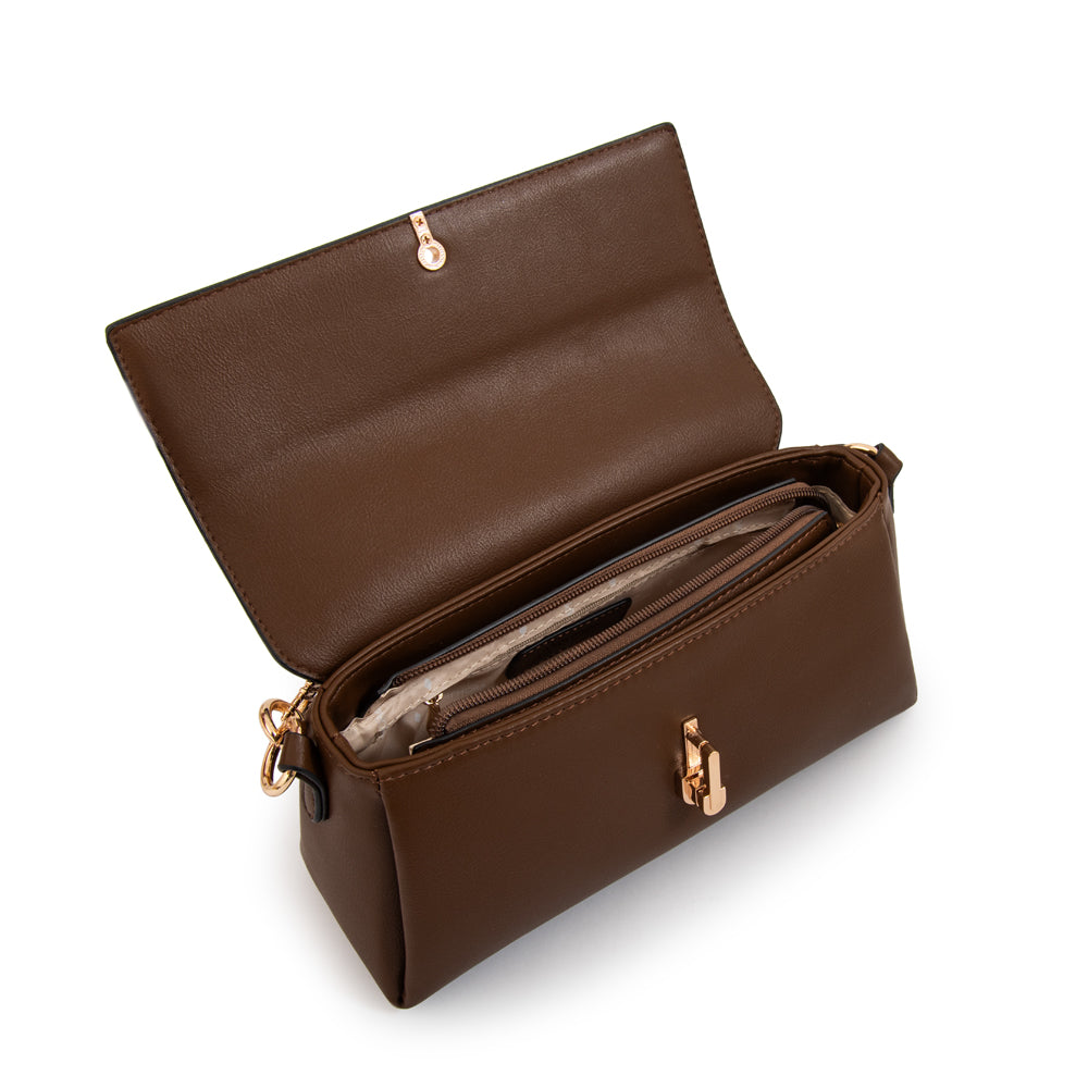 BANDOLERA CRISTAL MARRÓN