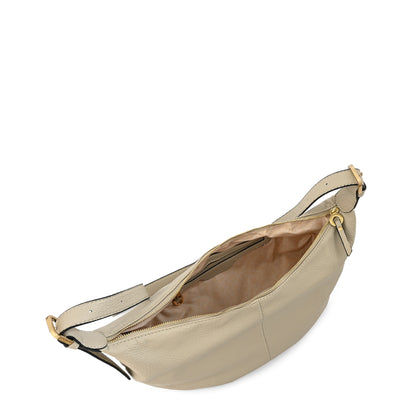 CARTERA CORTE OVAL BLANCHE BEIGE