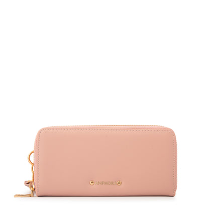 BILLETERA TIPO ESTUCHE CON DIVISIONES EBRA ROSA VIEJO