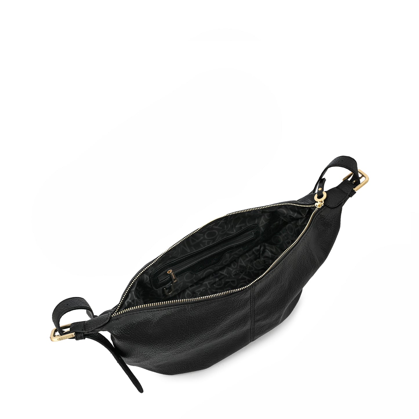 CARTERA CORTE OVAL BLANCHE NEGRO