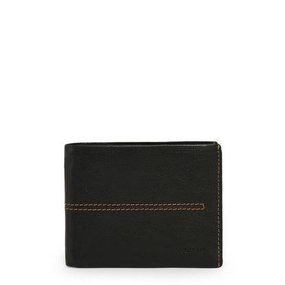 BILLETERA CUERO CON ALETA FRANKFURT NEGRO