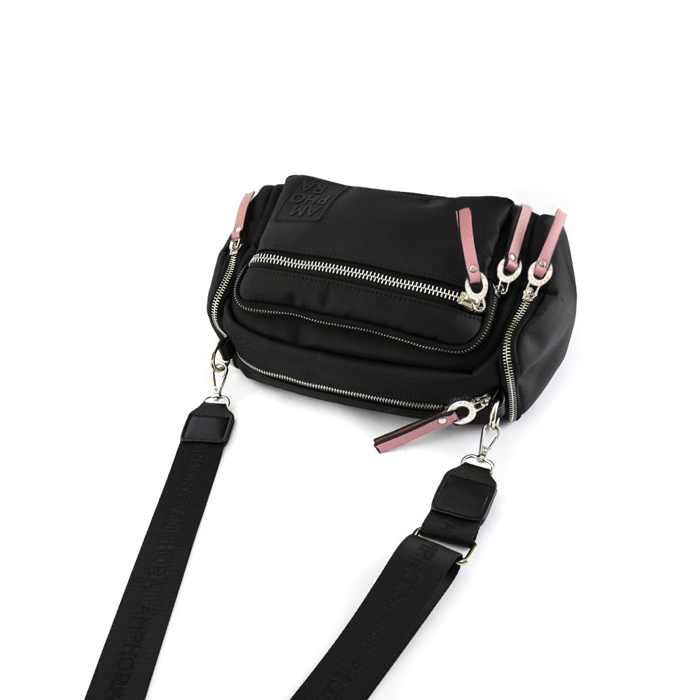 BANDOLERA HARMONIE NEGRO LISO