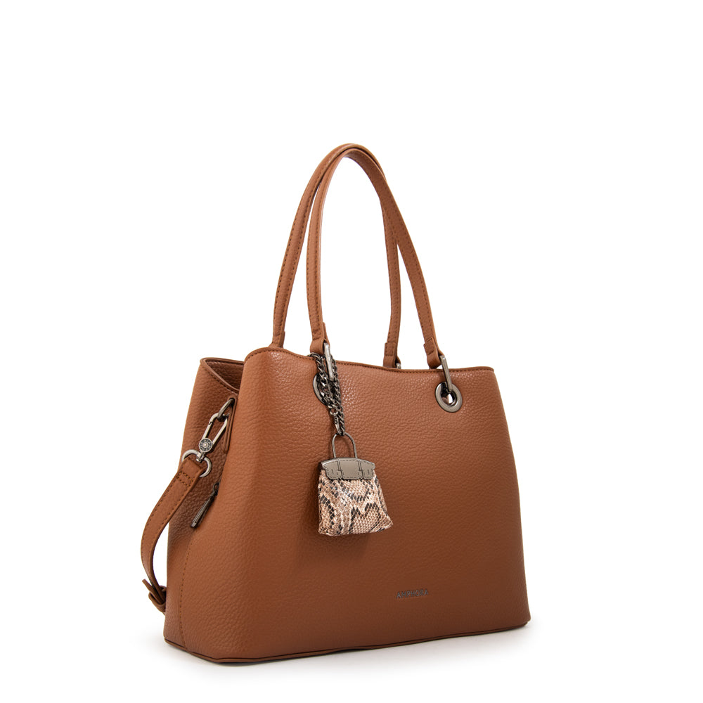 CARTERA TRES DIVISIONES JENIFER MARRÓN