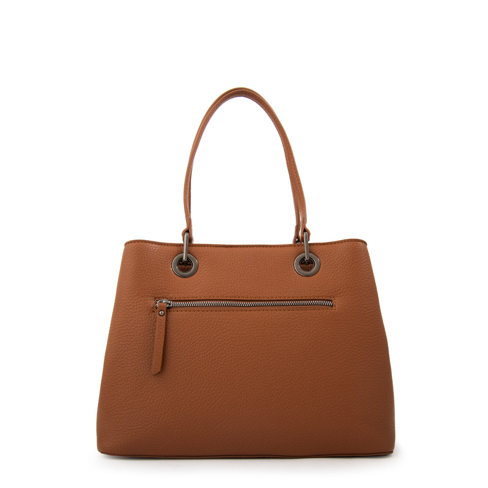 CARTERA TRES DIVISIONES JENIFER MARRÓN