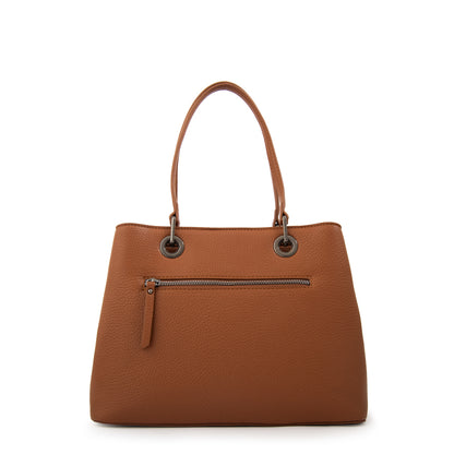 CARTERA TRES DIVISIONES JENIFER MARRÓN