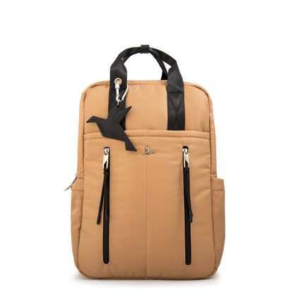 MOCHILA PORTA NOTEBOOK JULIANA BEIGE OSCURO