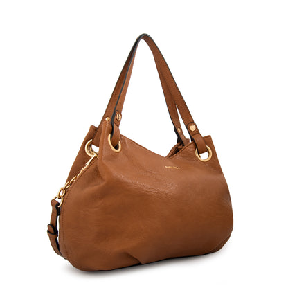 CARTERA TRES DIVISIONES KATHERINE MARRÓN