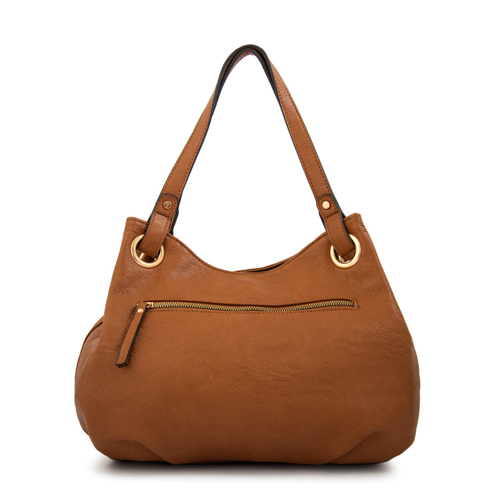 CARTERA TRES DIVISIONES KATHERINE MARRÓN