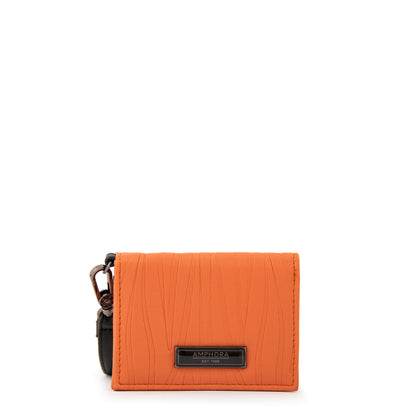 BILLETERA CON VENTANA EXTERIOR LORENA NARANJA