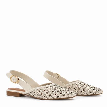 ZAPATO LORETO BLANCO CRUDO