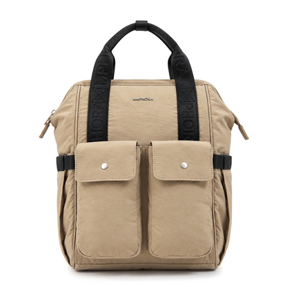 MOCHILA MATERNAL AMPHORA LUCRECIA BEIGE