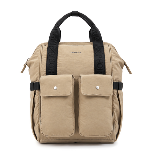 MOCHILA MATERNAL AMPHORA LUCRECIA BEIGE