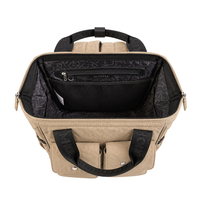 MOCHILA MATERNAL AMPHORA LUCRECIA BEIGE