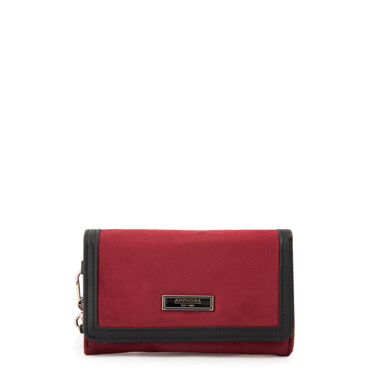 BILLETERA CON BOLSILLO NAIRA ROJO