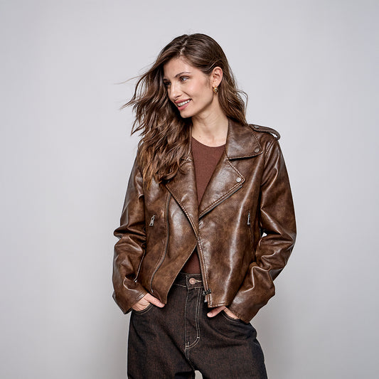CAMPERA BIKER NANCY MARRON