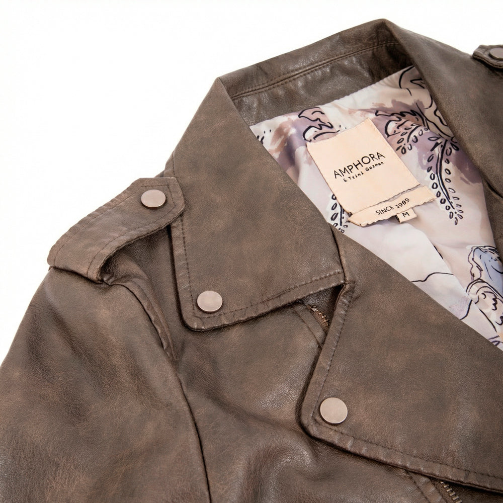 CAMPERA BIKER NANCY GRIS