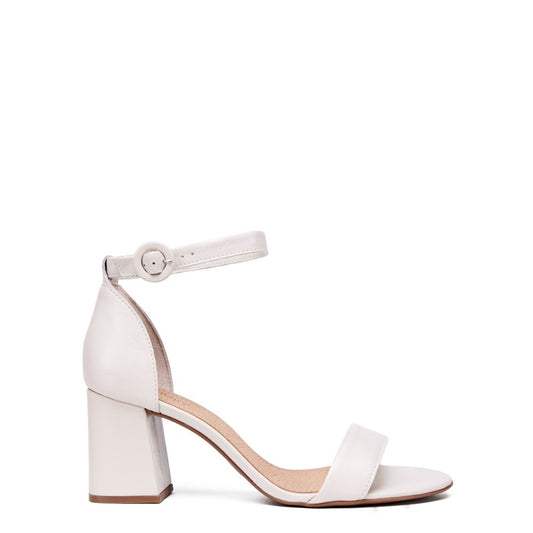 SANDALIA TACO ALTO NERY BLANCO