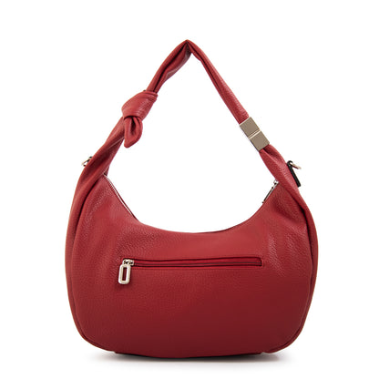 CARTERA CORTE OVAL OLIVIA ROJO
