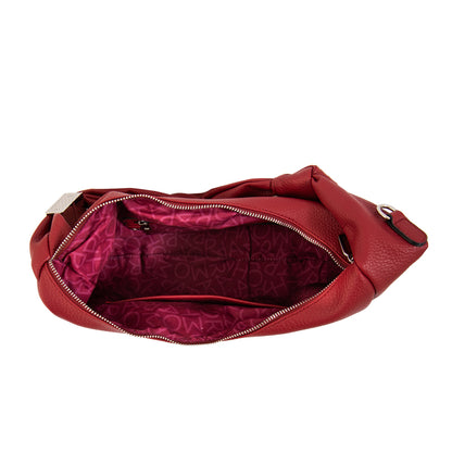 CARTERA CORTE OVAL OLIVIA ROJO