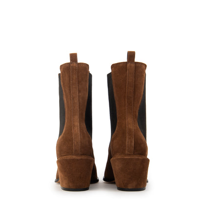 BOTA CAÑA BAJA OLIVIA MARRÓN