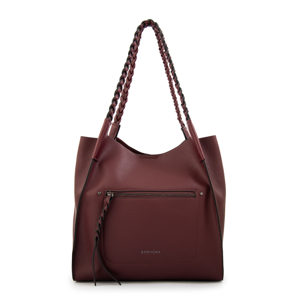 CARTERA CORTE RECTO IRIS BORDÓ