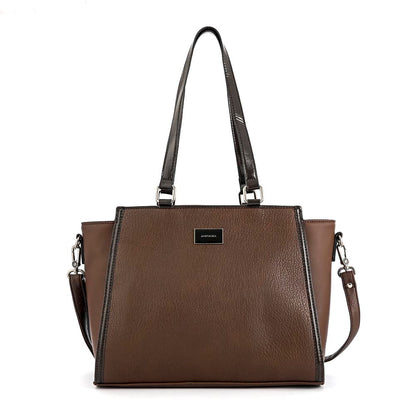 CARTERA TRES DIVISIONES RACHEL MARRÓN