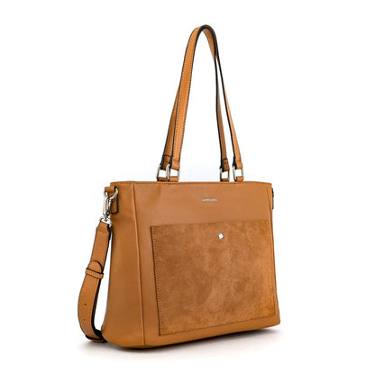 CARTERA PORTA NOTEBOOK ISELA CAMEL