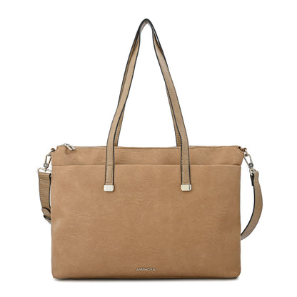 CARTERA PORTA NOTEBOOK LILIAN TAUPE