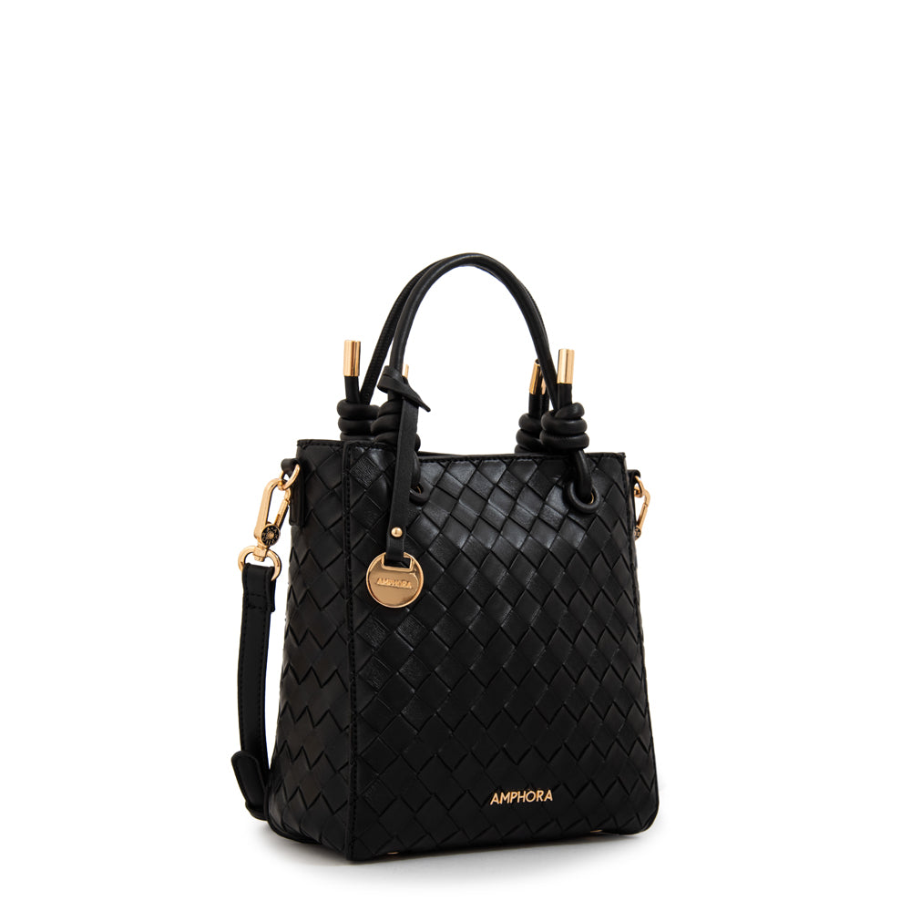 BANDOLERA ITALIA NEGRO TRENZADO