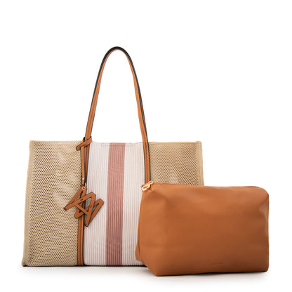CARTERA DE PLAYA GIULIANA BEIGE