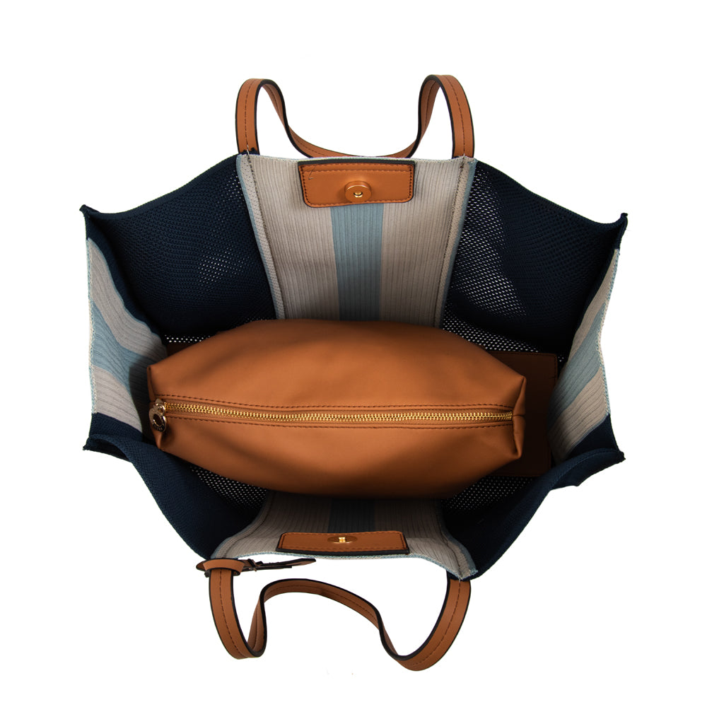 CARTERA DE PLAYA GIULIANA AZUL