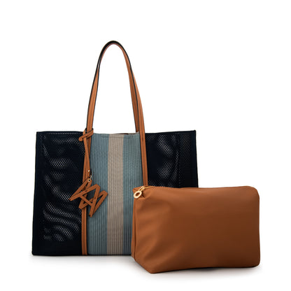 CARTERA DE PLAYA GIULIANA AZUL