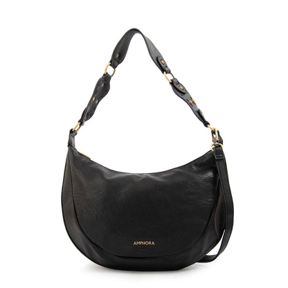 CARTERA CORTE OVAL ROCIO NEGRO