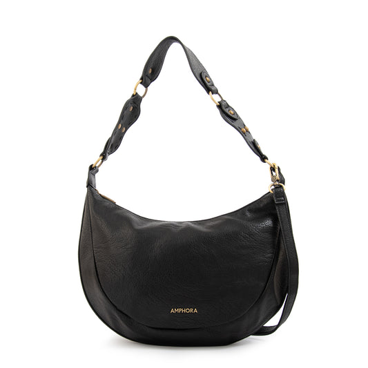 CARTERA CORTE OVAL ROCIO NEGRO