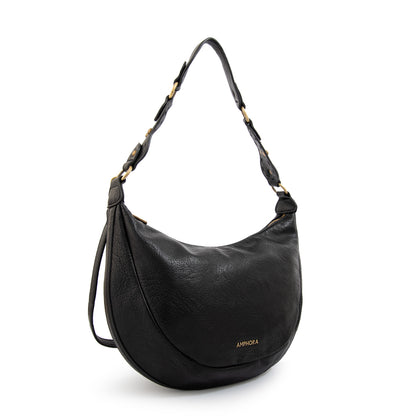 CARTERA CORTE OVAL ROCIO NEGRO