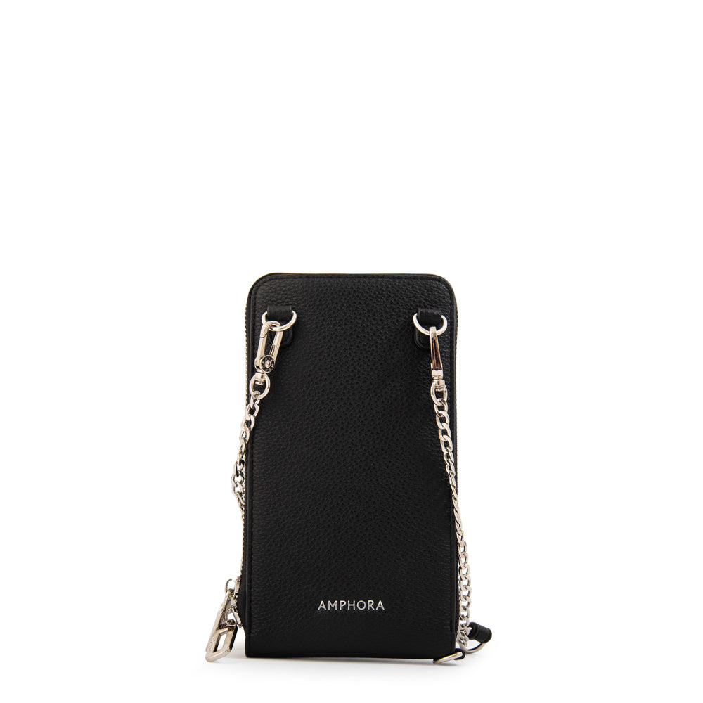 BANDOLERA PORTA CELULAR ROCY NEGRO