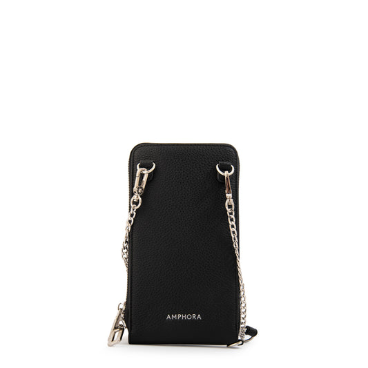 BANDOLERA PORTA CELULAR ROCY NEGRO