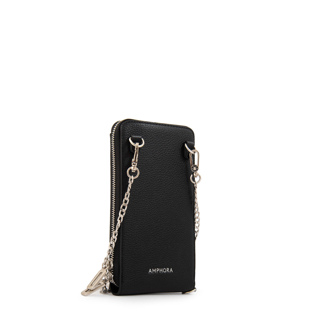 BANDOLERA PORTA CELULAR ROCY NEGRO