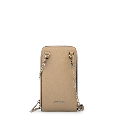 BANDOLERA PORTA CELULAR ROCY BEIGE